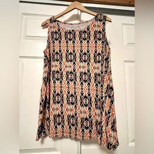 Jessica London Orange Patterned Tank Top Size 18/20